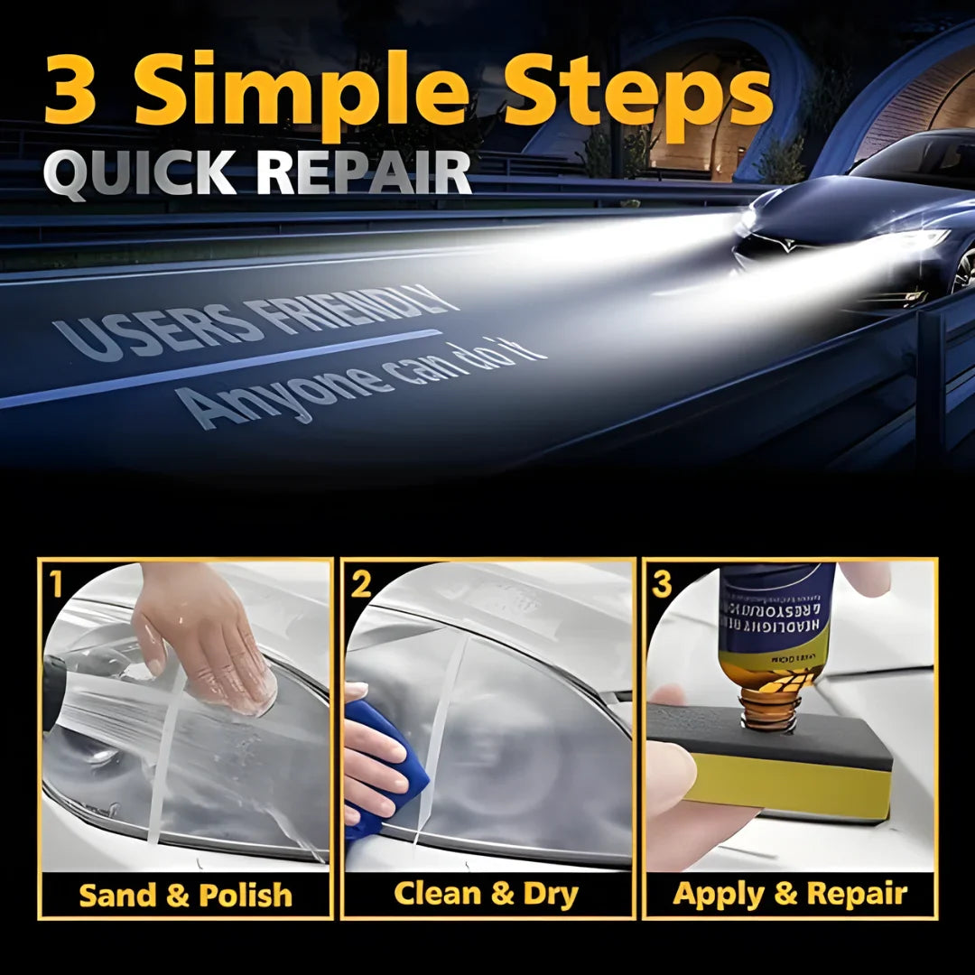 Headlight Restoration Polishing Paste 200 ml Pack of 2