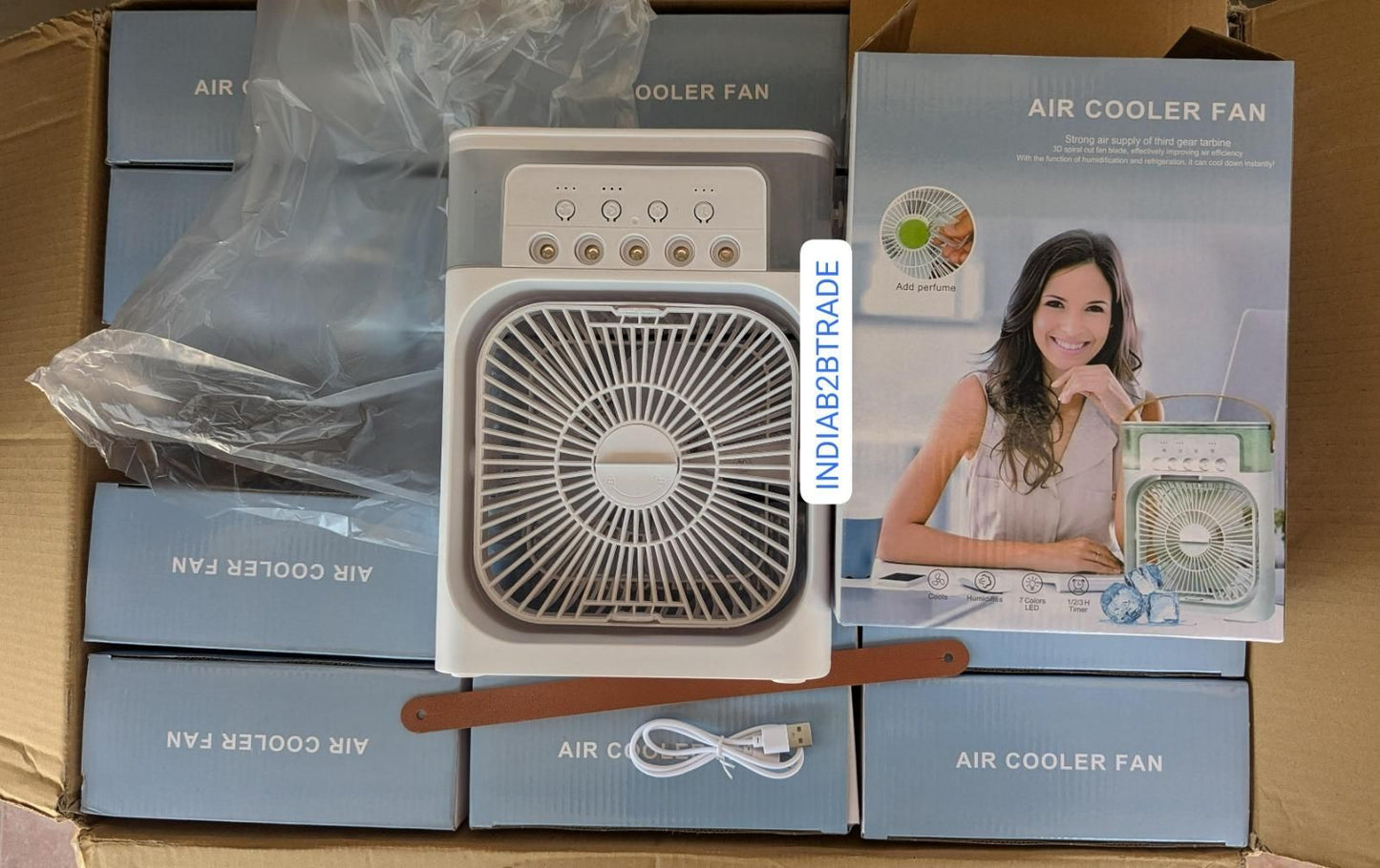 USB Electric Air Cooler Fan – Compact Cooling, Anywhere You Need It!