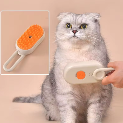 Steam Pet Brush for Pet Bathing